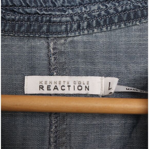 EC Kenneth Cole Reaction Denim Tunic Top size L - Picture 7 of 7